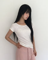 Nuol Embroidered Short Sleeve T-Shirt