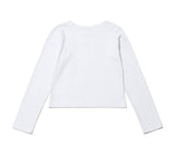 CORSAGE SIDE POINT SLIM LONG SLEEVE