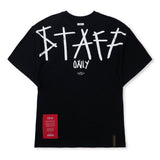 スタッフセミオーバーサイズTシャツ Black / Melange