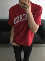 [A-T0114] シカゴクロップ半袖Tシャツ (4色)