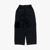 reverse Terry Pocket Denim Pants_black
