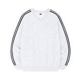 [Unisex] SPORTY TRACK V-NECK OVER FIT SWEATSHIRT (4color)