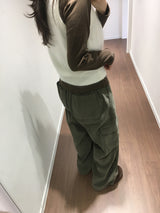 コーデュロイピンタックカーゴパンツ (3color)