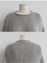CHUNKY KNIT OVERSIZED PULLOVER (4COLORS!)
