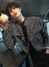 Tweed Crop Shirt Jacket