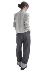  KNEE CUT CURVE PANTS