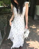oat flower long dress