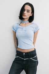 lace sc t (sky blue)
