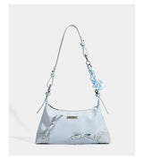 【即日発送】Star Print Ribbon Shirred Shoulder Bag - 2026 New Star Print Point Bag