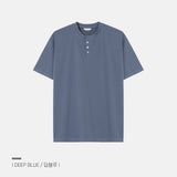 [1+1] LMN ファーストマッスルフィットアイスブントヘンリーネック半袖Tシャツ (10 colors)