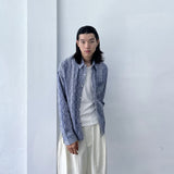 Ripple Texture Stripe Shirt