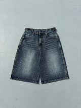 9090 × pH-1 Rhinestone Jorts