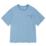 ユニモノチェリーストライプTシャツ [SKY]