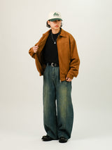 TIE Suede Crop Jacket
