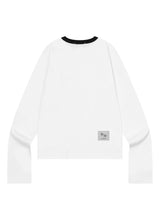 RORA SMALL LOGO ROUND NECK LONG SLEEVE T (3COLOR)
