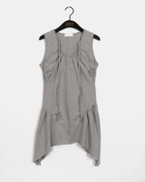 Beta Shirred Halter Sleeveless Dress