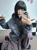 ピーチフリース🍑アメリカンビッグオーバーコットンバルーンパンツ 🤎💜🖤3COLOR