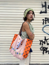 UnsocialNight 3 ways Canneles dot tote bag