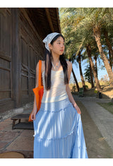pouch halter strap shirring tube top