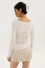 Silhouette tee - ivory
