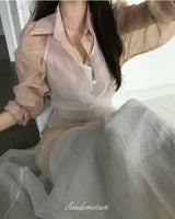 atine pearl - satin light long sk