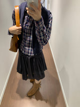 Square toe buckle boots  (3color)