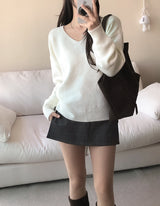Checkered Mini Skirt Pants (2colors)