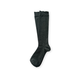 Beige Ribbed Long Knee Socks
