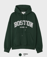 Urban Boston Embroidery Double Middle Overfit Hoodie