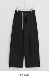 [Unisex] Mikala Banding Wide Brushed Pants