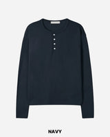 デイ ヘンリーネック クロップ ロングスリーブティー