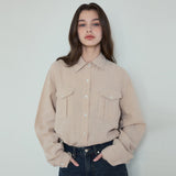 Ramie Linen Out Pocket Shirt 4Color