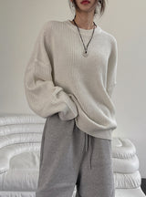 STAY Basic Round Warmer Knitwear