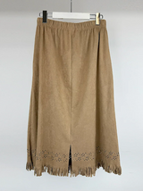 SUEDE PUNCHING SKIRT (3C)
