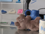 [Doll keychain resembling a fluffy cloud] ホワイトドッグブルーペールブルーココア