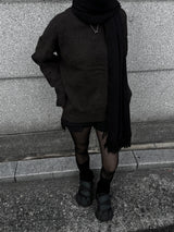 daily basic span round knit (2color)