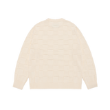 25SS SQUARE STRUCURE ARTWORK KNIT IVORY