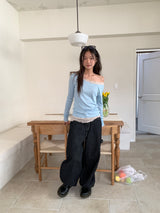 LAYERED TENCEL LONG SLEEVE