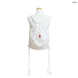 Frill Heart Flower Gym Sack Bag