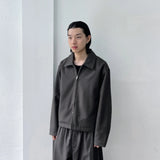 Pinstripe Zip Jacket