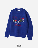 Christmas Embroidery Knit