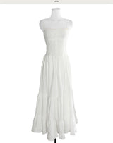 shu-a cream lace bustier long ops