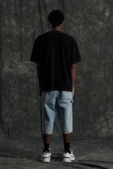 キャットピグメントTシャツ (Black)