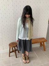 Reniki Color Basic Open Cardigan