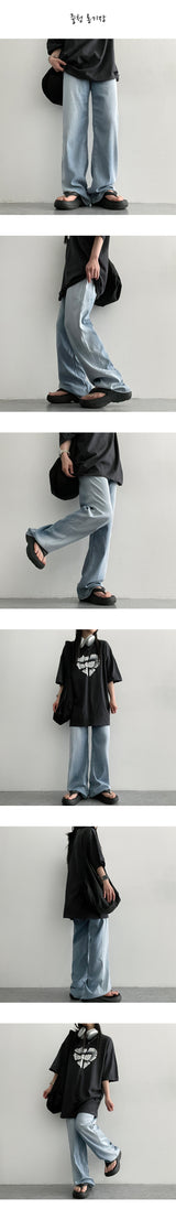 [Short, Basic, Long] [S–2XL] [サマーロングパンツ!] デット. ベンダブルスパンデックスサマーデニムパンツ (2 colors)