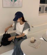 [Lè made/10,000 Sold] レ メイド スタンド ユーネック ショートスリーブ ティーシャツ/ 4カラー