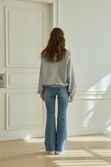 SOFT LOW-RISE BOOTSCUT DENIM PANTS