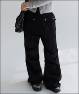 Croll flare cotton work pants