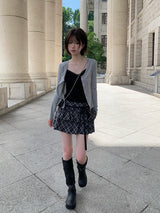Muel Daily U-Neck Long Sleeve Slim Cardigan