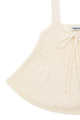Ribbon Knit Bustier [Ivory]